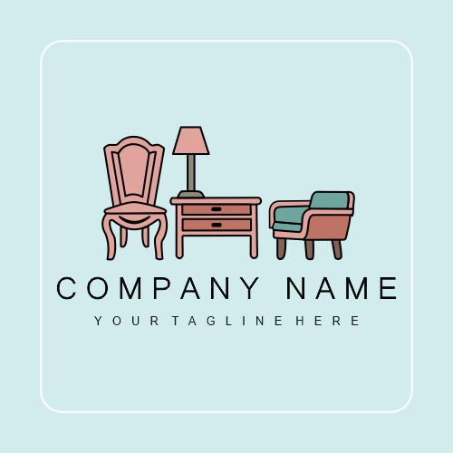 A Logo For Furniture Art ,Illustration Free Vector