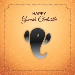 Happy Ganesh Chaturthi 2024 Greeting Wishing Banner Flyer Vector Design Download For Free