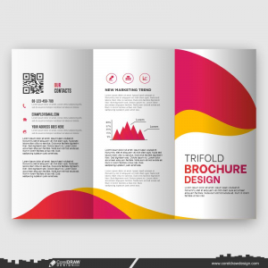 business template brochure design customize download vector