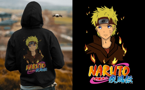 Free Anime Naruto Free Hoddie Print CDR File Download Now