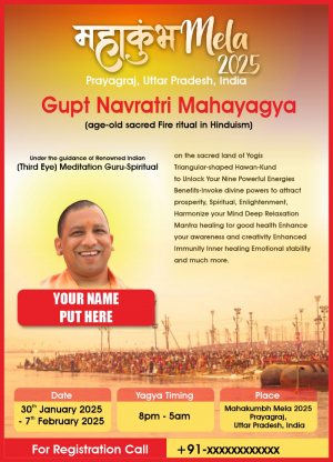 MahaKumbh 2025 Mela Banner And Poster For Baba and Yogis Free Vector CDR File Download Now