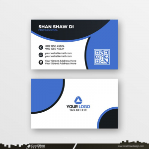 circle premium business card design dowanload