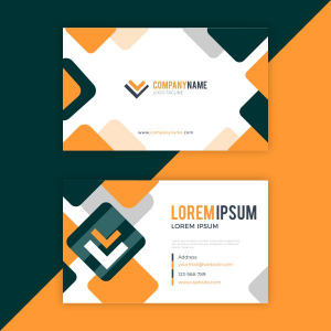 Business card template poster design CDR file download free