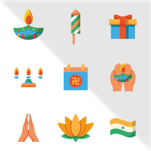 Happy Diwali sticker poster design download for free