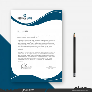  modern letterhead business template vector