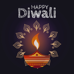 Happy Diwali Creative Vector CDR illustration With Diya Download For Free