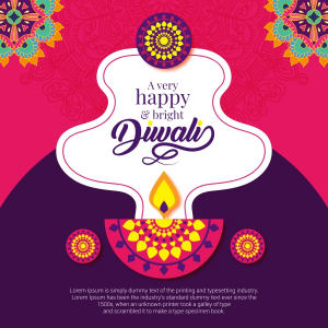 Happy Diwali Abstract Creative Vector illustration CDR Download For Free