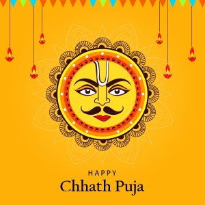 Happy Chhat Pooja Vector Creative Design For Free In CDR file