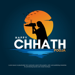 Happy Chhat Pooja Vector Creative Design For Free In CDR file