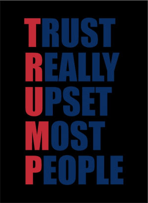 Donald Trump Typography Banner and T-shirt Design CDR Download For Free