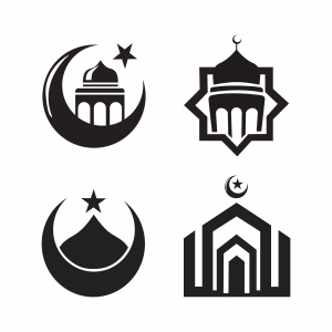 Mosque logo collection Islamic logo vector Creative Design For Free In CDR file