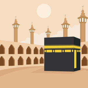 Makkah Madina Vector Banner Creative Design For Free In CDR file