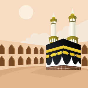 Makkah Madina Vector Banner Creative Design For Free In CDR file