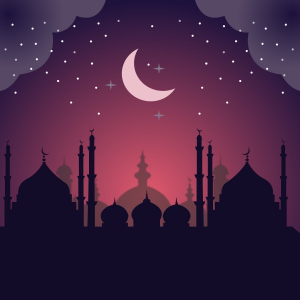 Islamic Mosque Vector Banner Creative Design For Free In CDR file