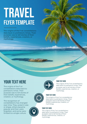 Free Travel Flyer CDR Template  Download For Free