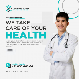 Medical Health Care Template Design Download Vector