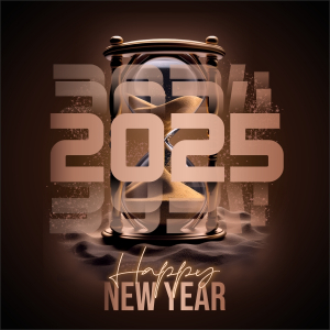 Happy New Year 2025 Wishing Social Media Post CDR Template Vector Design Download For Free