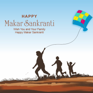 Happy Makar Sankranti 2025 Creative Wishing Banner CDR File Download For Free