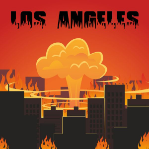 Los Angeles On Fire Images, Los Angles Accident Vector Image