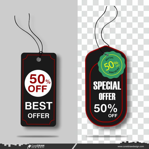 New  Offer Tag Vector, Sale Offer Tag