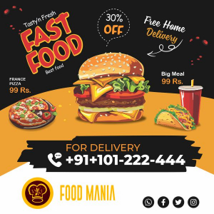 fast food poster,banner vector image