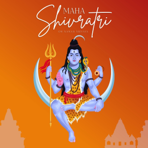 Happy Maha Shivratri 2025 Best Wishing Social Media Pos CDR Vector Download For Free