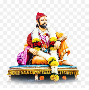 Chatrpati Shivaji Maharaj Sitting On Throne High Quality PNG Image Download For Free