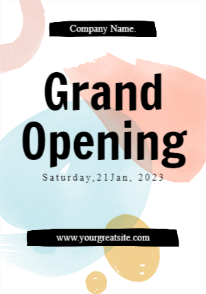 Grand Opening Editable Template
