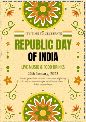 Republic Day Event Flyer
