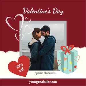 Valentine Gift Sale instagram Post
