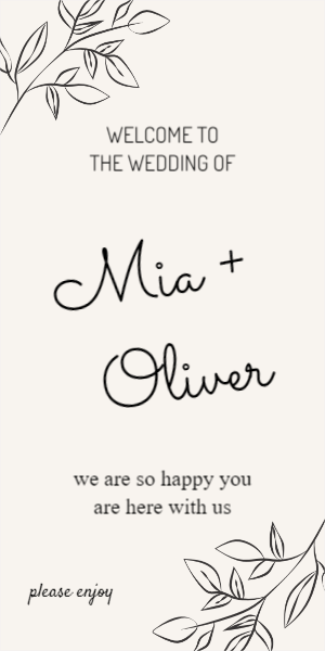 Minimalist Elegant Wedding Poster