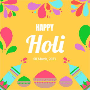 Happy Holi 2022 beautiful festival colourful India festival instagram post