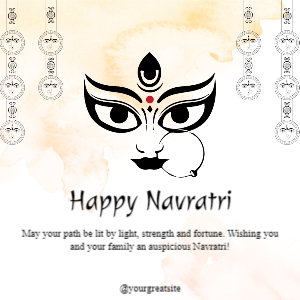 Festive Traditional Happy Navratri Instagram Post