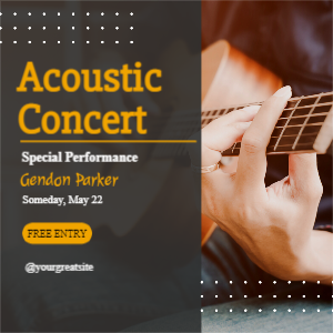 Acoustic Concert Instagram Post