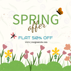 Floral Spring Offer Free Instagram Post