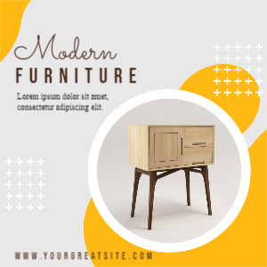 Modern furniture instagram post template