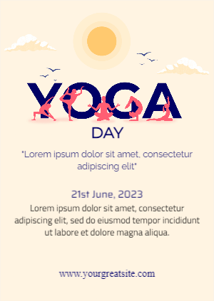 International Yoga Day Event Flyer