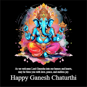 Happy Ganesh Chaturthi Greeting Wishing Very Easy Editabel Template Ready to use for free