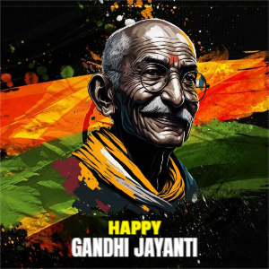 Happy Gandhi Jayanti 2 October Holiday Wishing Online Editabel template Design By- Corel Draw Design