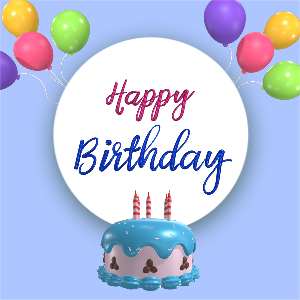 Happy Birthday Wishing Online Template Design By - Corel Draw Design