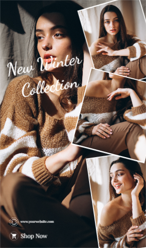 New Winter Collection template poster download for free