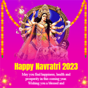 Navratri 2023 Wishes Online Template Design By- Corel Draw
