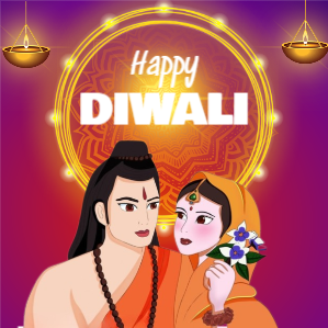 Happy Diwali Wishes Messages Template or Photo With customize Texts For Free