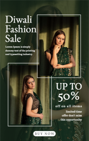 diwali fashion sale template design download for free