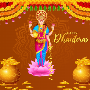 SUBH DHANTERAS Greetings Template For Social Media Banners and Post