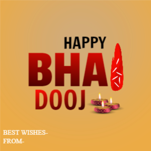 Premium  Bhai dooj 2023 Celebration Greeting Typography Template Design For Free