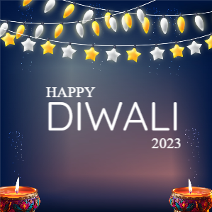 Happy Diwali 2023 Celebration Text With Flag Graland For Free