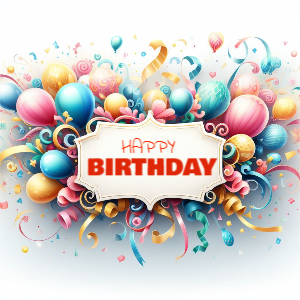 Happy Birthday Wishes Banner Free Template Design