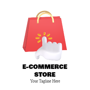 Red E-Commerce Online Shop Logo Editabel Online For Free