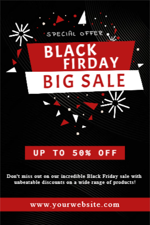 Black Friday Sale template design download for free